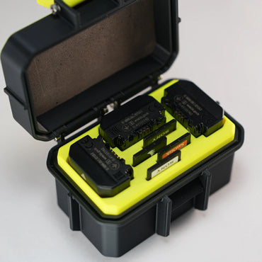 9 Dimension - 3 Batteries + 4 SD Card Slot Rugged Case