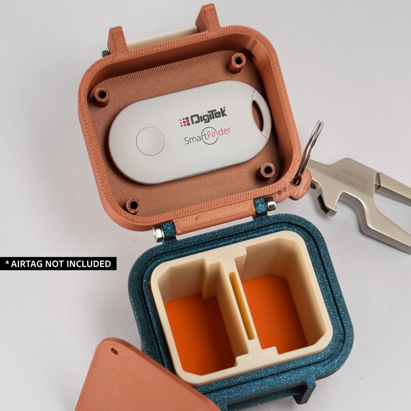 9Dimension - 2 Battery + 1 SD Card Rugged Case With Airtag Slot