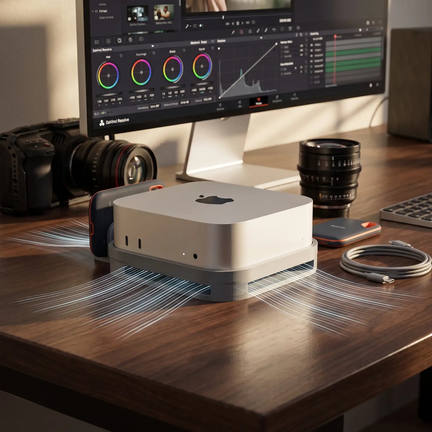 9Dimension – Mac Mini Airflow Stand with SSD Holder