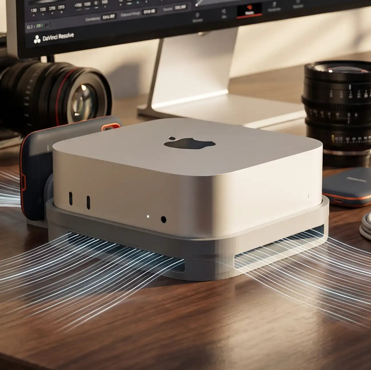 9Dimension – Mac Mini Airflow Stand with SSD Holder