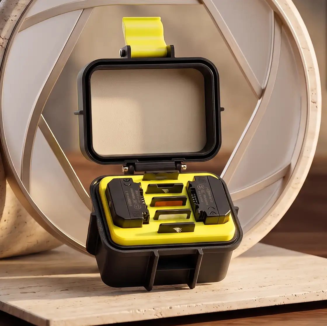 9 Dimension - 2 Battery + 5 SD Card Rugged Case