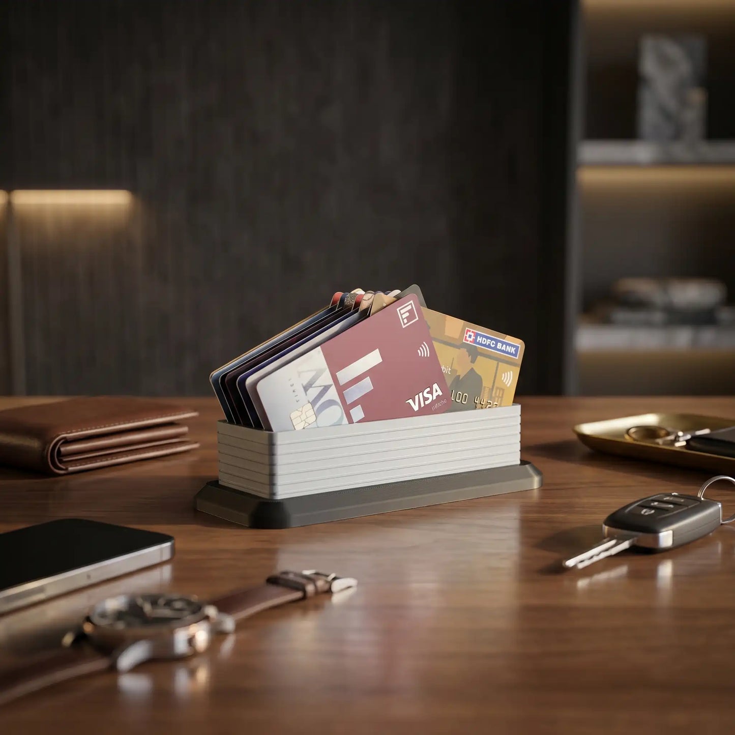9Dimension – Premium 15 Multi-Card Holder with Detachable Stand