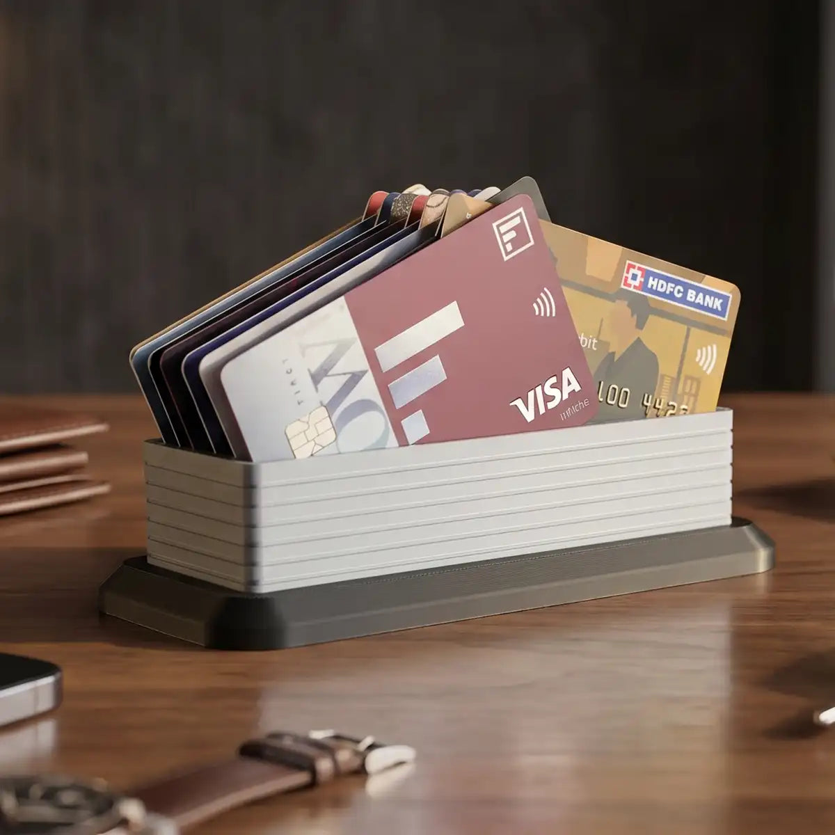 9Dimension – Premium 15 Multi-Card Holder with Detachable Stand