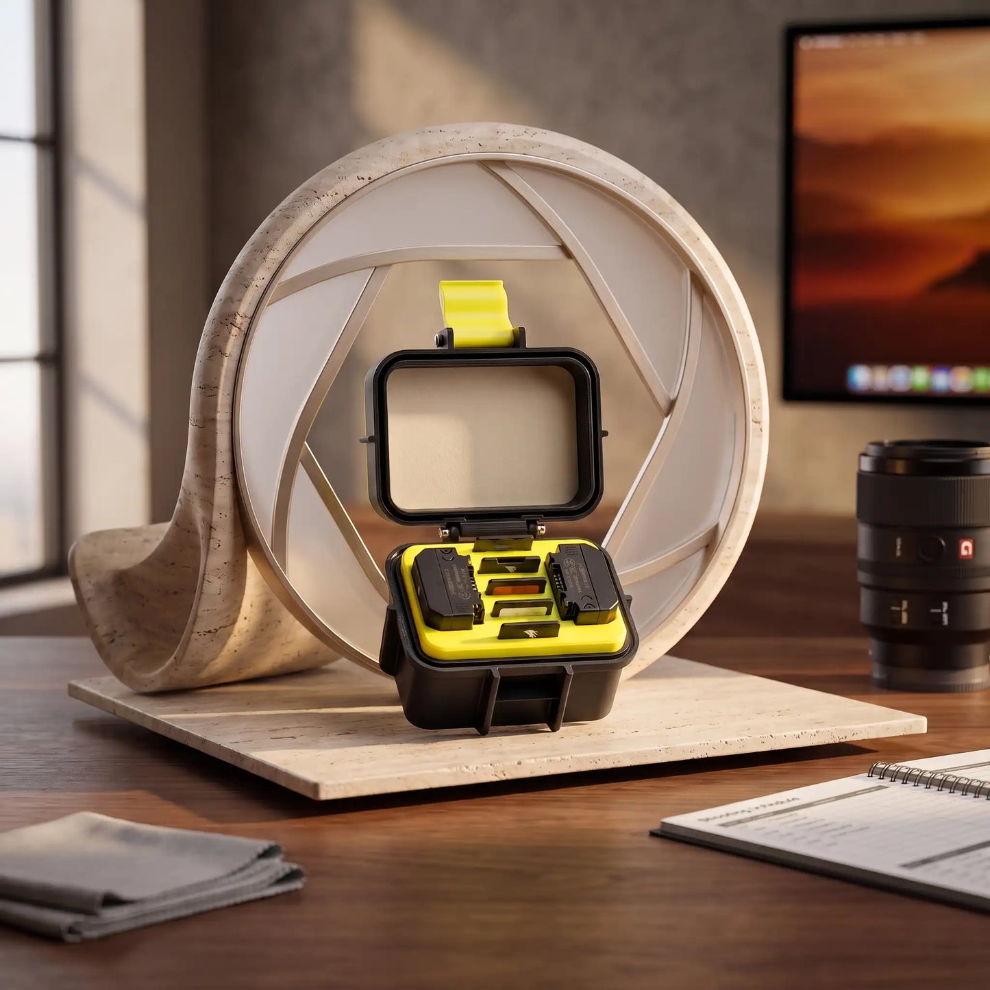 9 Dimension - 2 Battery + 5 SD Card Rugged Case